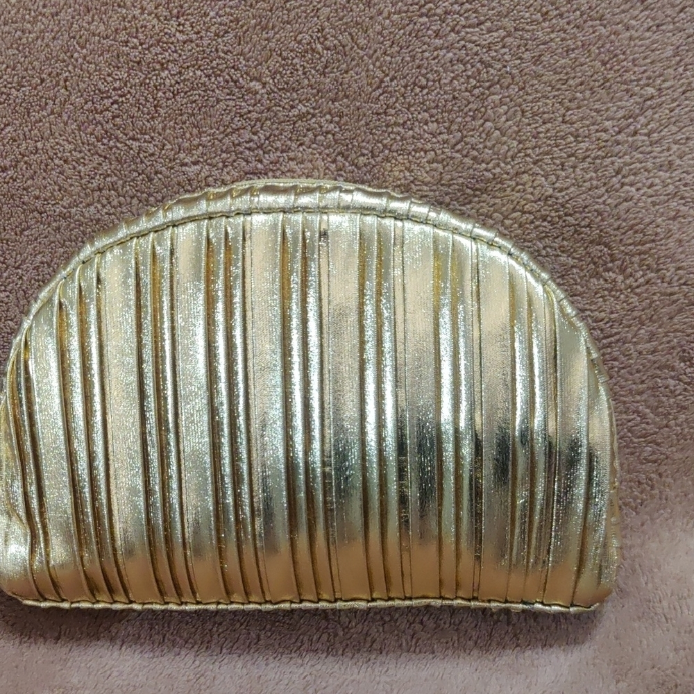 MAC Cosmetics Metallic Gold Cosmetic Bag - Picture 3 of 9